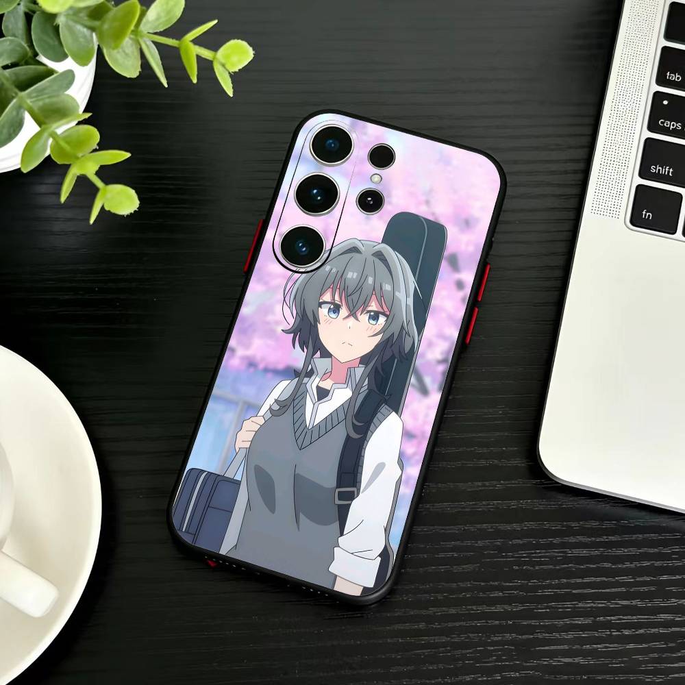 Чехол для телефона Asanagi Yori и Kino Himari Для Samsung S26, S25, S24, S23, S22, S21, S20, S30, Ultra, Plus, Fe, Note, 5G Черный Чехол