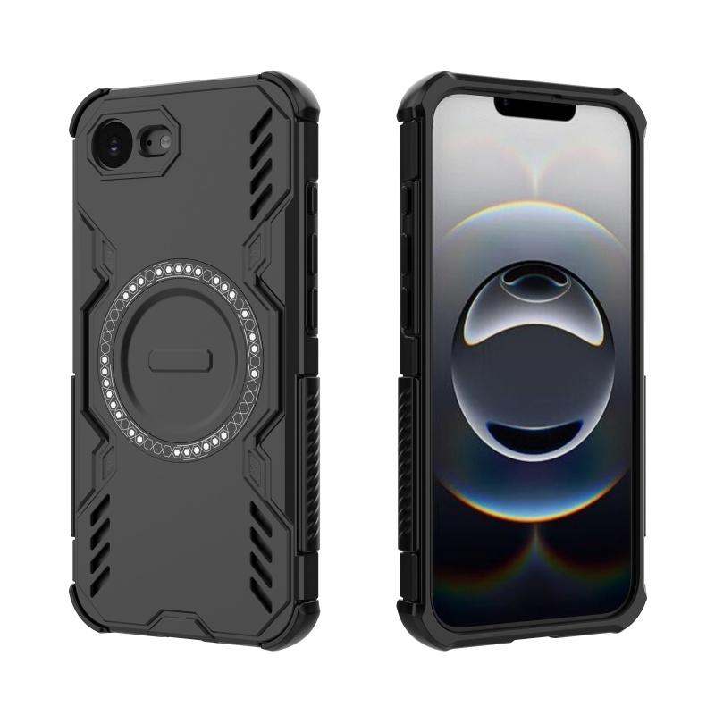 Для iPhone 16e Чехол-накладка для телефона iPhone 16e Capas Противоударный Кольцевая Магнитная Адсорбция Беспроводная Зарядка Задняя Крышка Fundas iPhone 16e