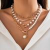 Fashion Pearl Necklace Simplicity Collarbone Collar Decoration New Irregular Chain  Women