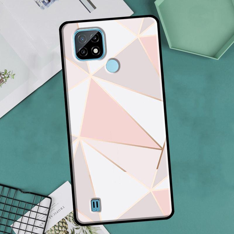 Love Rose Gold Style For Realme GT Neo 2 3 Master 8i 9i 8 9 Pro Plus C35 Case For OnePlus 9 10 Pro 9R 10R Nord2