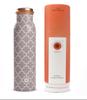 EB-Everything Beautiful Pure Copper Water Bottle Герметичная гладкая серая конструкция для занятий йогой и тренажерного зала