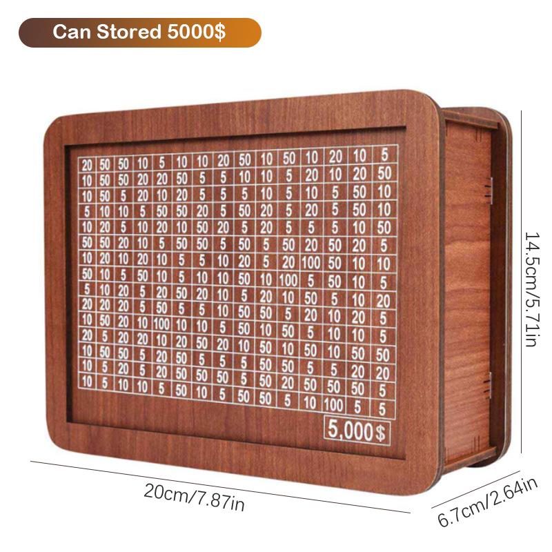 Денежный ящик со счетчиком, деревянный счетчик, копилка, экономия детей, взрослых, денежный ящик, экономия денег, кассовый ящик, организация ремесел для дома