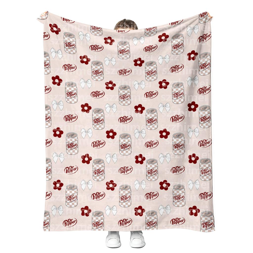 Новые Модные Мягкие Пледы из Флиса и Фланели с Возможностью Индивидуальной Печати, Напиток Dr Pepper, Dr.Peppered