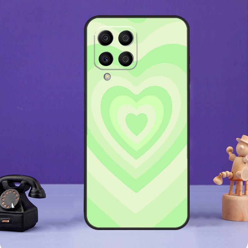 Лате Розовый Коричневый Сердце Эстетичный Чехол Для Samsung Galaxy M34 M13 M53 M51 M31 M11 M14 M54 M12 M32 M52 M16 M36 M56 M15 M35 M55