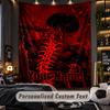 Personalized Wall Tapestry,Tokyo Ghoul Custom Printed Name, Fabric Wall Art For Indoor Room Backdrop