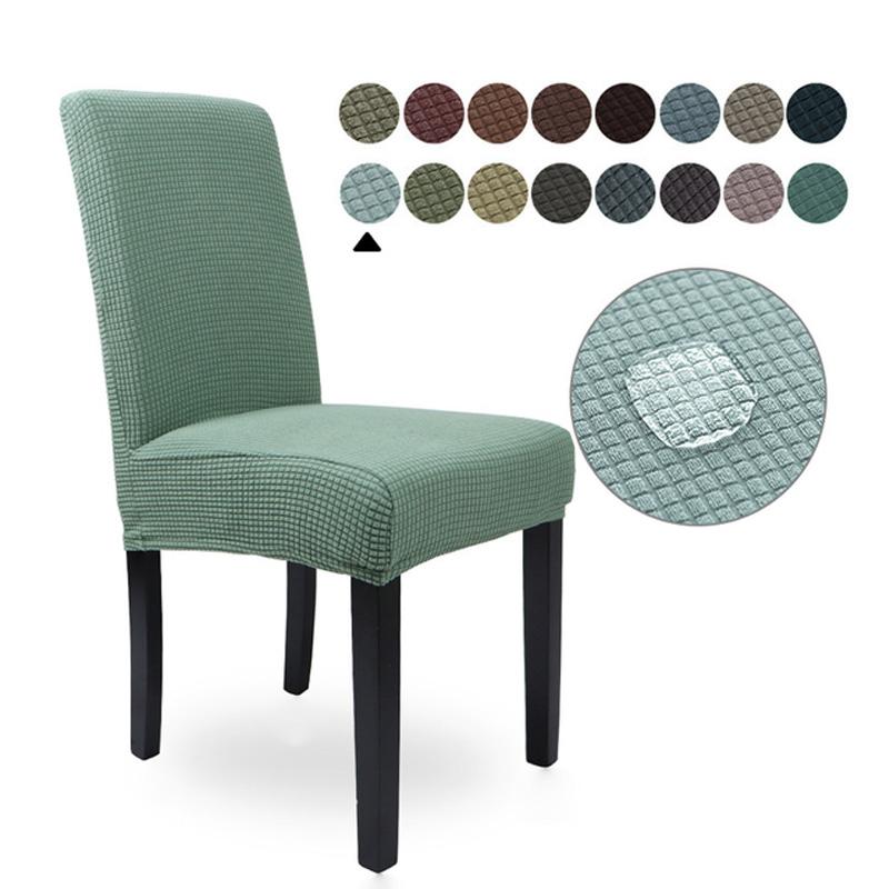 Водонепроницаемый эластичный жаккардовый чехол на стул для столовой, чехлы на стулья для кухни, свадьбы, отеля, банкета, защитное сиденье
