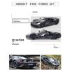 Масштаб 1/36 Ford GT, литая под давлением модель автомобиля, игрушечный автомобиль с откатным механизмом и открытыми дверями для детей, коллекция подарков для мальчиков и девочек