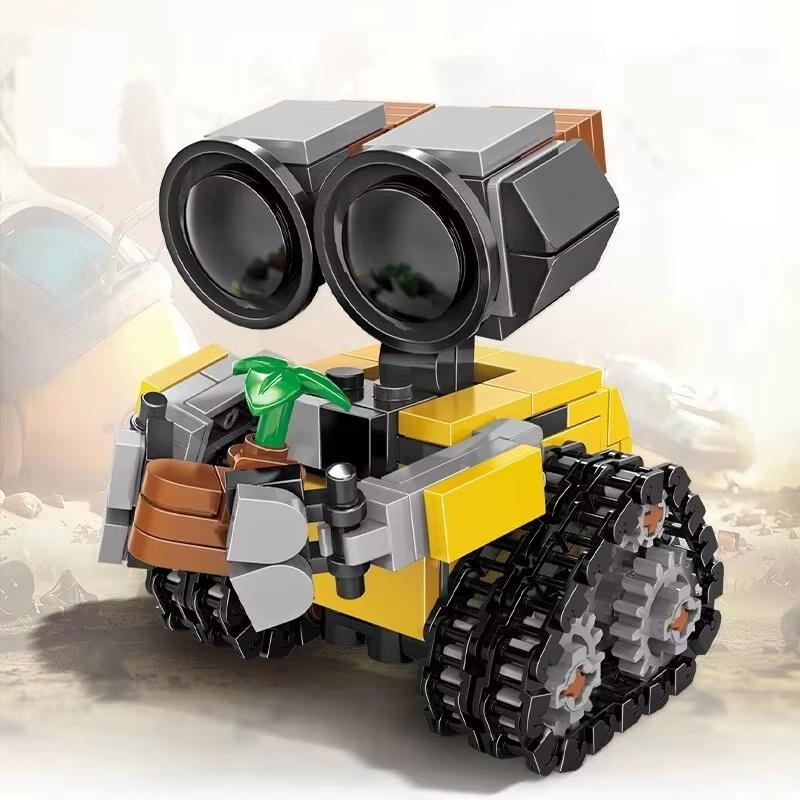 Набор строительных блоков Wally Moc Small, Классическая многосуставная подвижная пленочная модель, Сборка из строительных блоков, Детские игрушки Игрушка