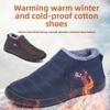 Large Size Cotton Boots, Winter Fleece-lined Thickened Fashion Snow Boots, Men's and Women's Couples' Waterproof and Non-slip Cotton Shoes for Women.