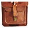 Brown Satchel Goat Leather Handmade Vintage Messenger Genuine Cross-body Bag