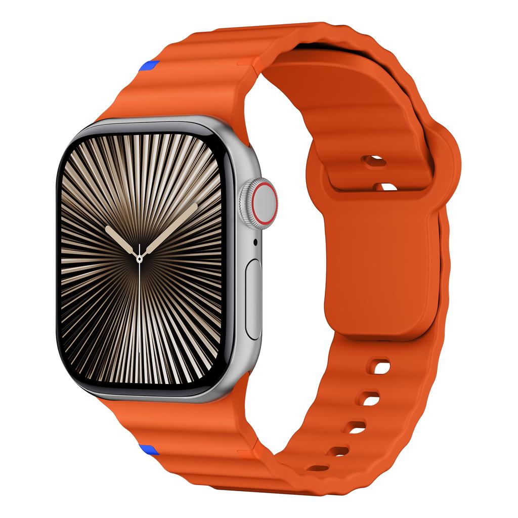 Спортивные силиконовые ремешки для Apple watch Band 44мм 40мм 49мм 45мм 46мм 42мм 38мм 41мм correa Браслет iWatch Серии 10 SE 9 Ultra 2