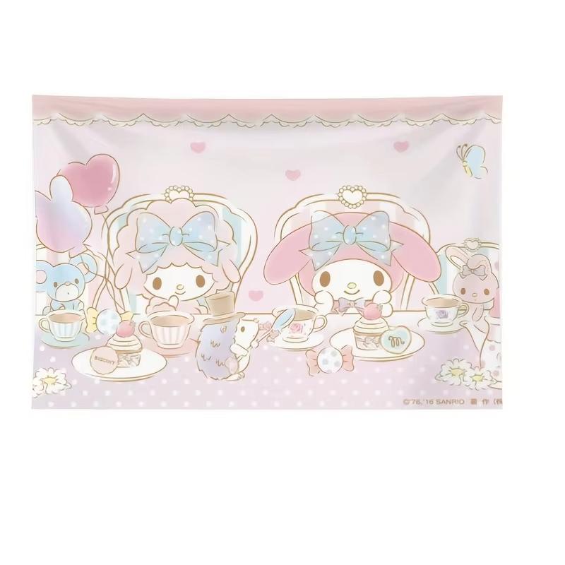 Sanrio My Melody My Sweet Piano Tapestry Cartoon Birthday Christmas Holiday Room Decor