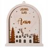 Baubles Bauble with a name for a child Wooden Christmas tree Christmas large 1 PCS