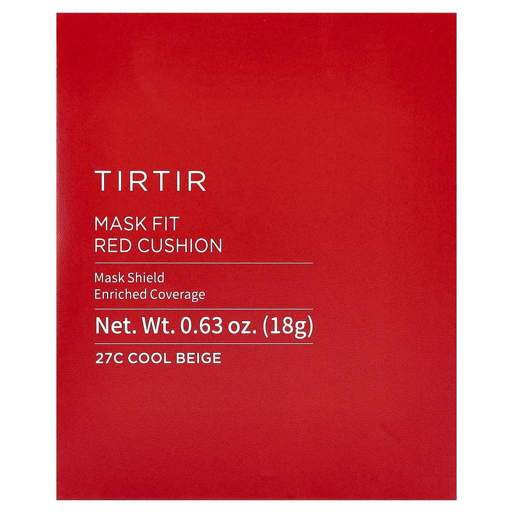 TIRTIR Mask Fit Red Cushion, 27C Cool Beige, 18г (0,63 унции)