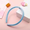 Candy Colorful Winter Elastic Plain Hair Bands Hard Hair Hoop Crown Tiara Base Crafting Accessories for Women Girls