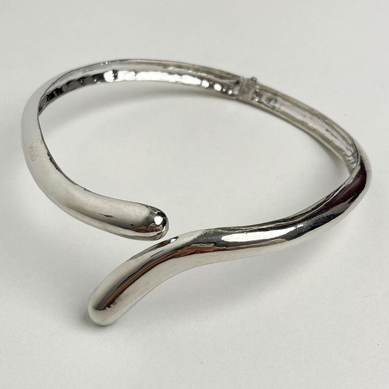 Tooxika Минималистичная нишевая металлическая глянцевая капля воды с открытым воротником модная личностная колье