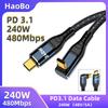 240 Вт USB Type C кабель сверхбыстрой зарядки для iPhone 15 Pro Max Macbook Samsung S23 Plus Xiaomi PD3.1 Data Charger Wire USBC 2 м 3 м