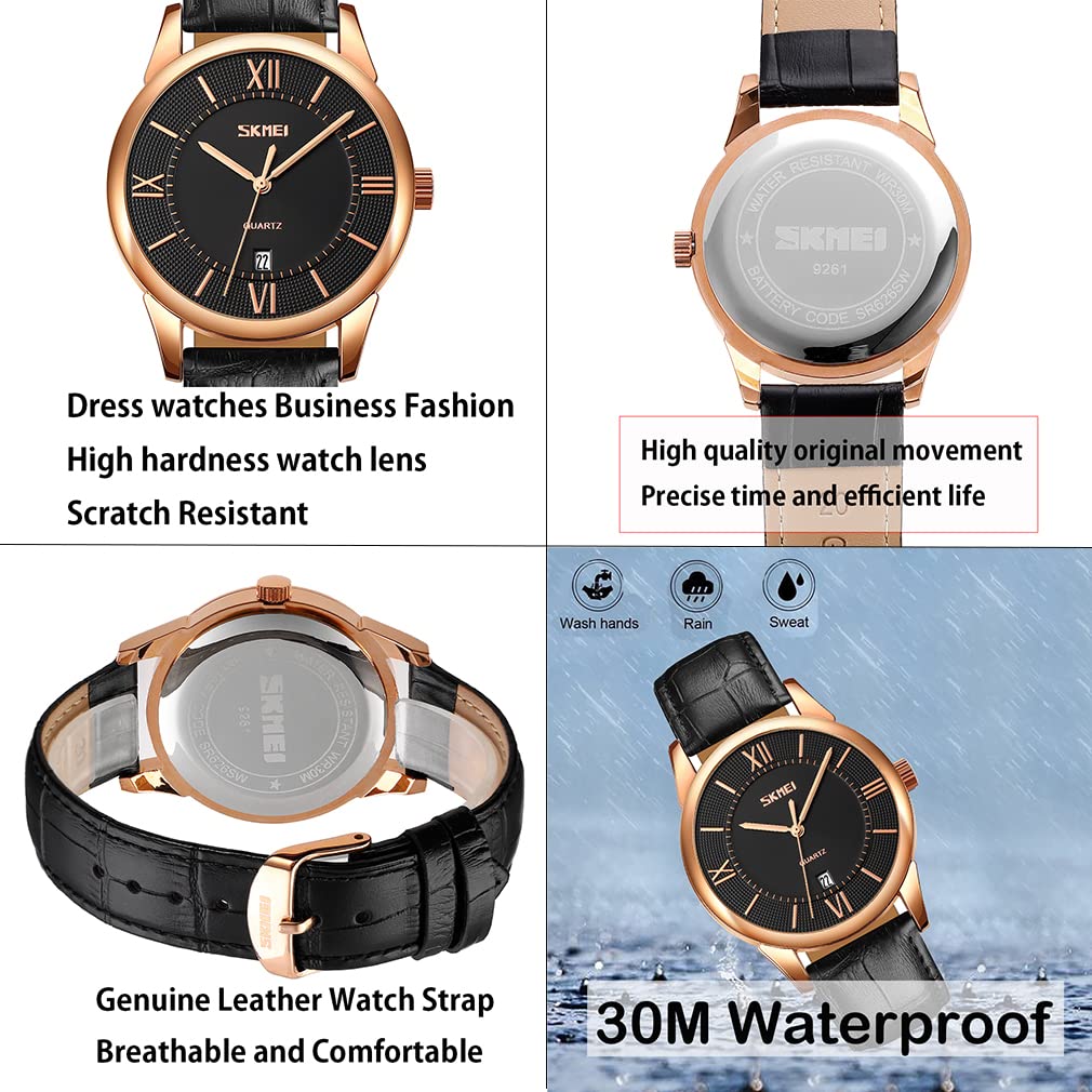 Кожаные часы High School Black для мужчин, мужские часы, простые, стильные, часы, мужские часы, классические, черные, ремешок, водонепроницаемые, бренд, бизнес,