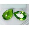 Natural GREEN PERIDOT 17.50 Ct Pear Shape Pair Gemstones