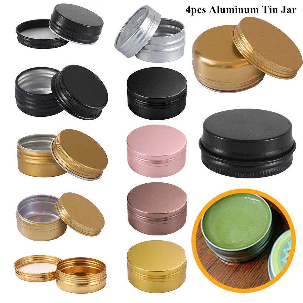 Metal Box for Cream Balm Cosmetic Container Aluminum Tin Jar Refillable Bottles Tea Cans