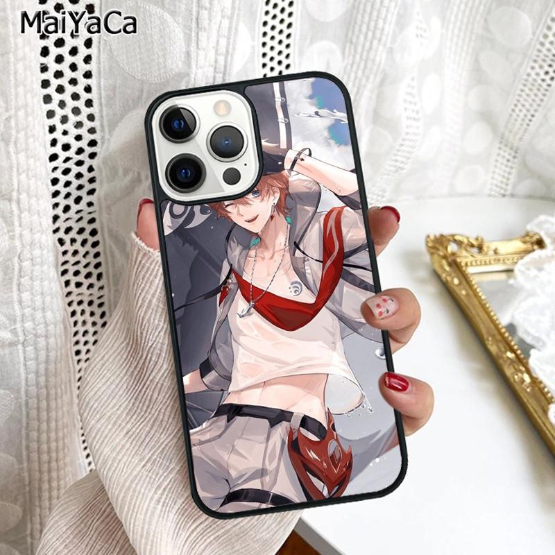 Чехол для телефона Tartaglia Genshin Impact Для iPhone 17 Air 16 16e 15 plus 11 12 13 14 pro max корпус coque