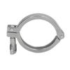 Sanitary Clamp 304 Stainless Steel Water Pipe Fixing Clamp Single Pin Heavy Duty Pipe Clip with