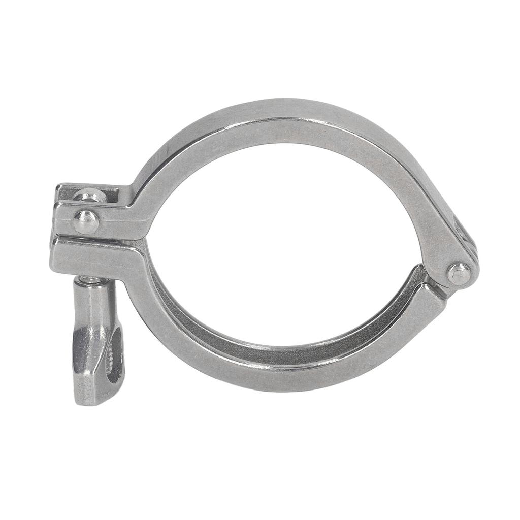 Sanitary Clamp 304 Stainless Steel Water Pipe Fixing Clamp Single Pin Heavy Duty Pipe Clip with