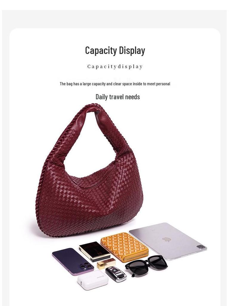 Европейская и американская женская большая плетеная сумка ручной работы - Ручная работа, на одно плечо или через плечо, большой вместимости.