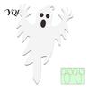 Fluorescent Outdoor Decor Halloween Ghost Garden Stake, Spooky Glow-in-The-Dark Yard Sign, Pumpkin Reusable Art Scarecrow Acrylic Decoration for Lawn