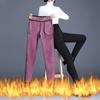 Autumn and Winter New Thickened Plush Elastic Loose and Warm One Piece Plush Pants and Leggings