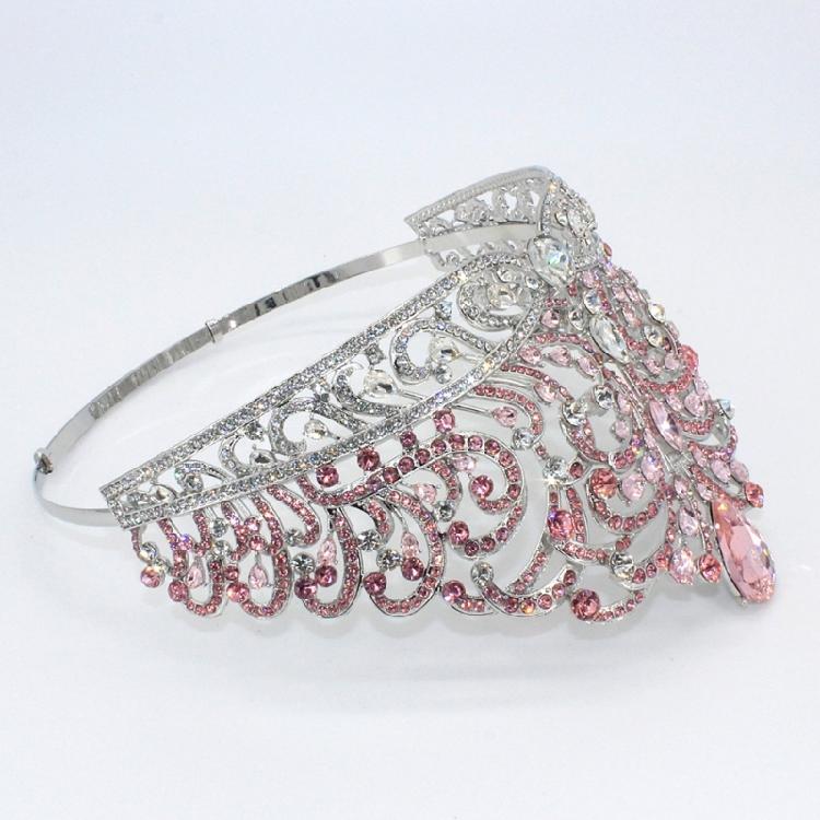 Красиво изготовленная корона для фотосессий, прочная корона из сплавов для Королев красоты и особых случаев