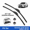 Wiper Blades for Genesis G70 GV70 2002-2019 Front Double Rubber Strip Wiper Blade Windshield Brushes Windscreen Window Accessories