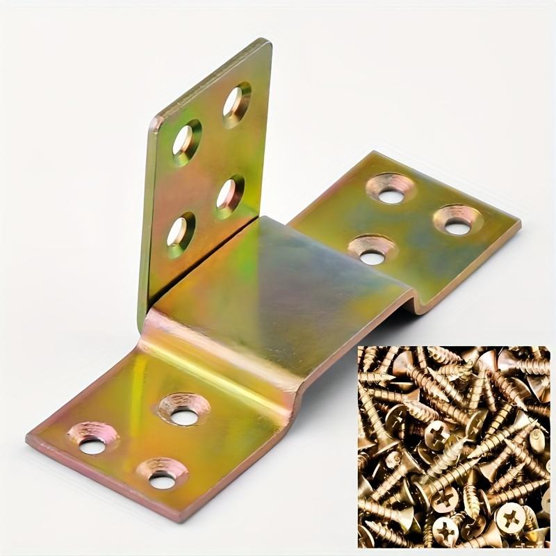 Комплект крепежа для каркаса кровати из массива дерева повышенной прочности — включает 2 комплекта крючков, пряжек и винтов для легкой сборки