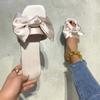 Женские тапочки, сандалии, шлепанцы, летняя модная дышащая нескользящая обувь, женские шлепанцы с узлом-бабочкой, повседневная женская обувь