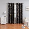 1 шт. шторы блэкаут с перфорацией высокой точности с мраморным узором горячего тиснения, подходят для украшения гостиной и спальни