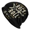 Power Of Rock N Roll Beanie Cap Unisex Winter Warm Bonnet Femme Knitted Hats Outdoor Ski Heavy Metal Music Skullies Beanies Caps
