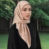 Solid Color Hijab Scarf Casual Shawl New Square Scarf  Gift