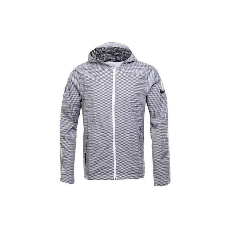 Nike Sport Training Windbreaker Jacket Men Outerwear Gray 848532-010