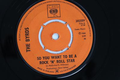 7-дюймовая пластинка BYRDS - So You Want To Be A Rock 'n' Roll S 202559 CBS 1967 UK Rock Б/у