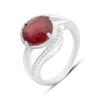 Серебряное кольцо с натуральным рубином 5.815ct, вес изделия 5,07 гр (2159605)