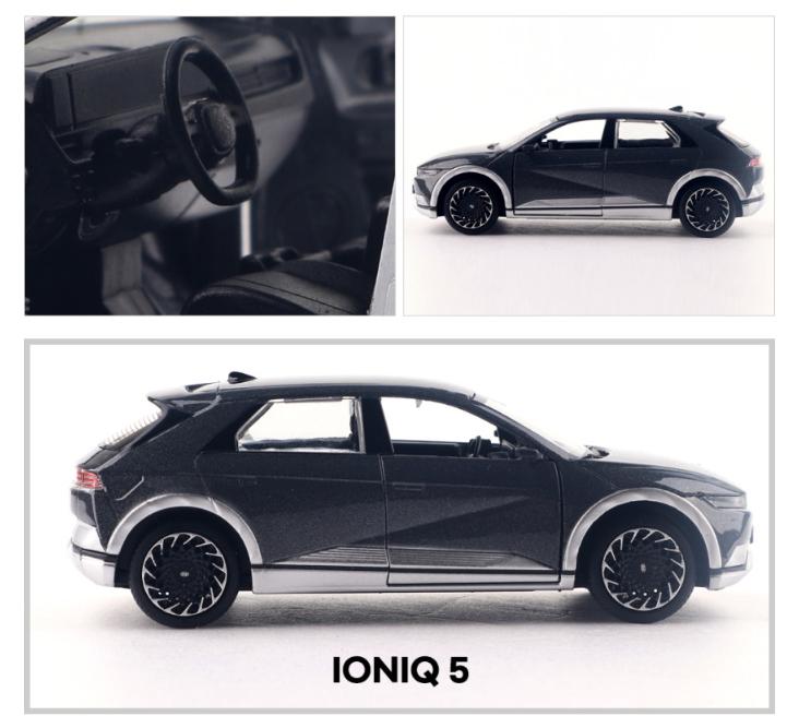 HYUNDAI Оригинальная литая модель автомобиля IONIQ5 1:38 Миниатюрная демонстрационная модель автомобиля