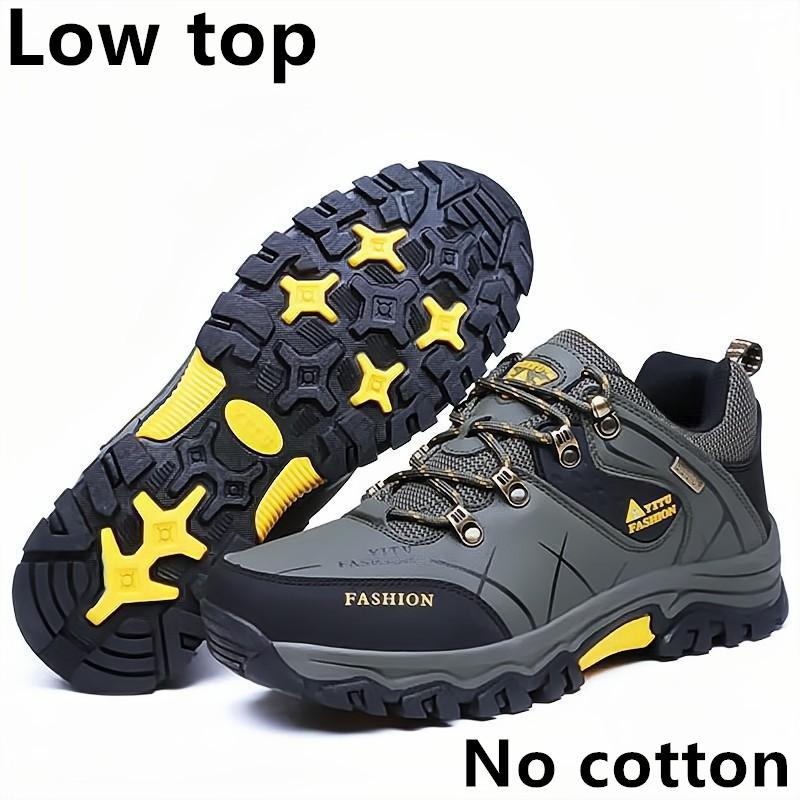 Мужские кроссовки, альпинистские ботинки, водонепроницаемые кожаные походные ботинки, теплая зимняя обувь для мужчин, сноубутсы, обувь для треккинга на открытом воздухе