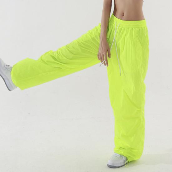 Женские спортивные брюки с регулируемым шнурком, длинные широкие брюки, однотонные, с эластичной резинкой на талии, для путешествий и отдыха