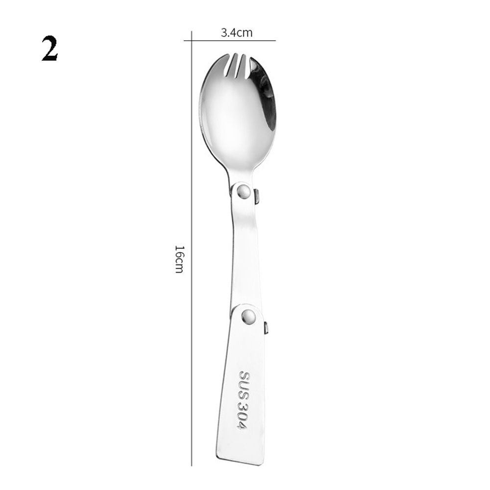 Utensil Stainless Outdoor Pocket Spoon Fork Travel Camping Tool Folding Cookware Foldable Forks