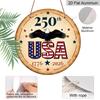 2D Flat1pc Aluminum Independence Day-Themed Wall Decor 7.87 inches x 7.87 inches Celebrating the 250th Anniversary Patriotic Decor Suitable for