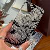 Акриловая задняя панель и ТПУ бампер для iphone Air 18 Pro Max 12 13 14 XR 11 16 Plus 15 17 Pro XS Max Черный - Белый Дракон Дизайн hone Чехол Ударопрочная крышка
