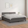 VidaXL Divan Bed with Mattress Grey 180x200 Cm Faux Leather - Model 3141081