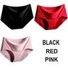3pcs Sexy Women's Panties Ice Silk Seamless Underwear Girl Lingerie Breathable Comfort Briefs Large Size Panties Women Underpant