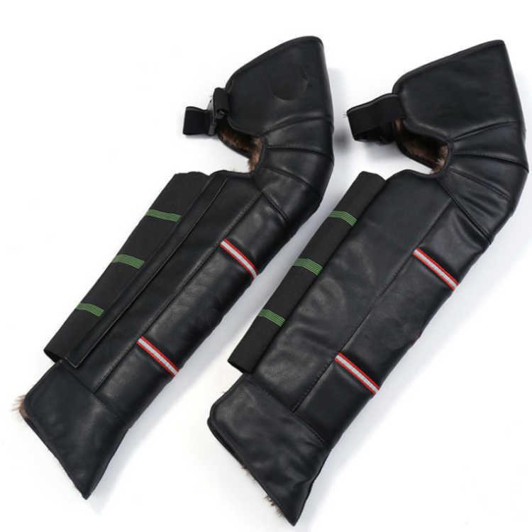 Утолщенные ветрозащитные зимние наколенники для мотоциклов и электровелосипедов, мужские и женские леггинсы для езды в холодную погоду