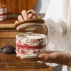 Керамическая банка декоративная канистра и ручка для хранения чая и еды для свободной столешницы